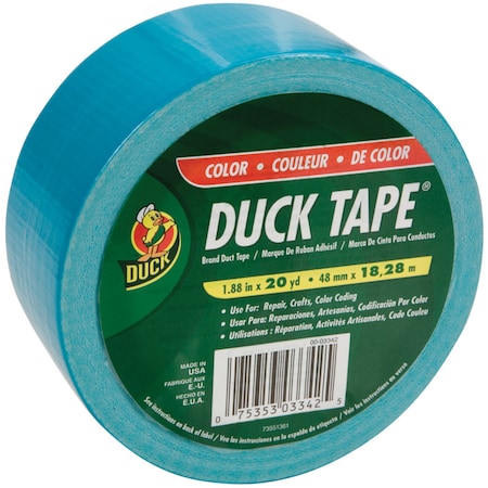 Duck Brand Duck 1.88 in. W X 20 yd L Aqua Solid Duct Tape 1265020